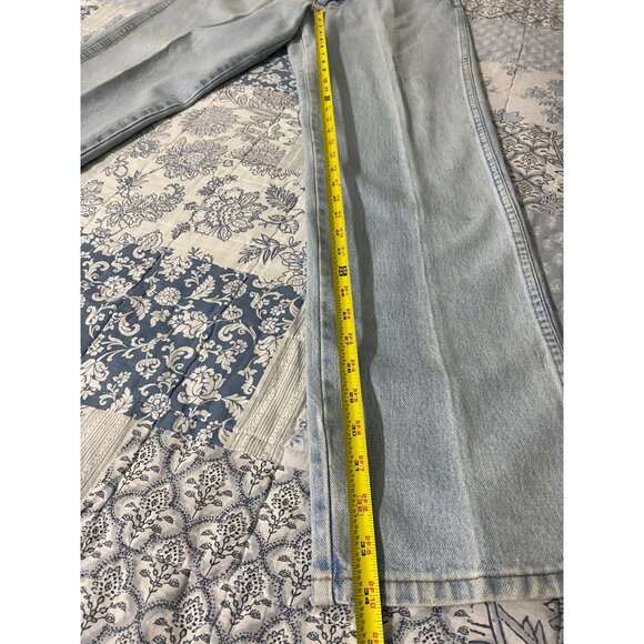 Wrangler Men’s Vintage Straight Leg Jeans 32x34 Light Blue - Picture 10 of 15